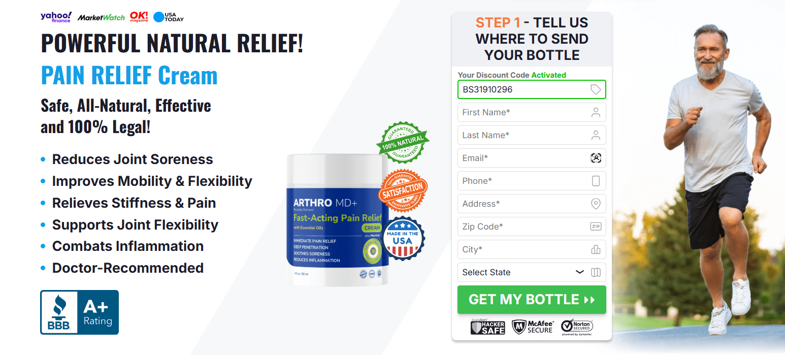 Arthro MD+ Order Page